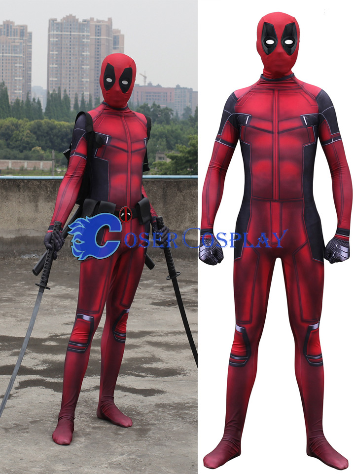 2018 Deadpool 2 Full Body Zentai Superhero Costume